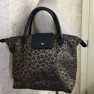 Chico’s animal print zipper tote
